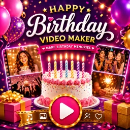 Icône de Happy Birthday Video Maker